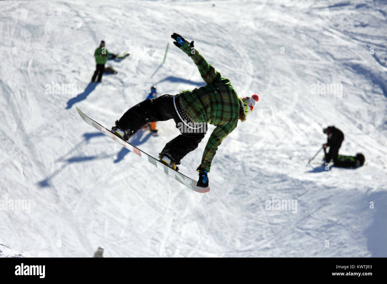 Ski Jump, Freeride, Stockfoto