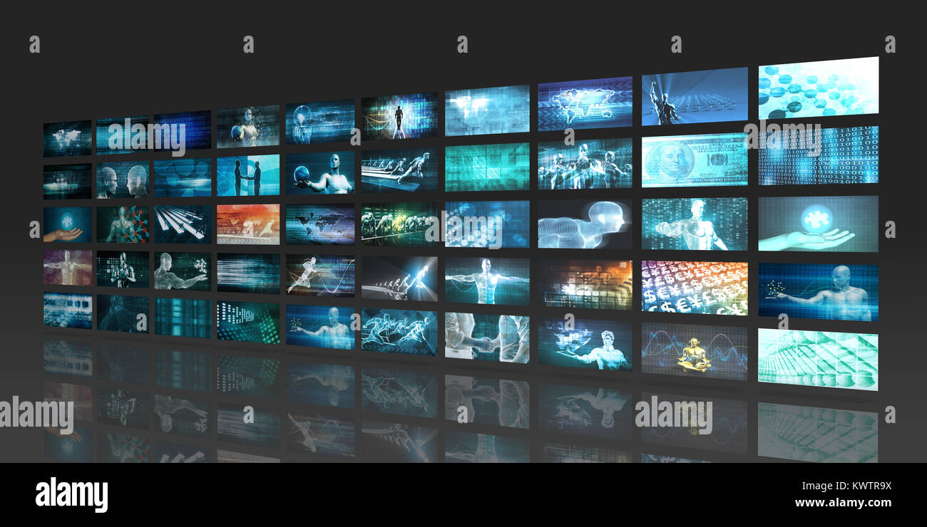 Digitales Marketing mit Zugang zum Konzept der zielgerichteten Anzeigen Stockfoto