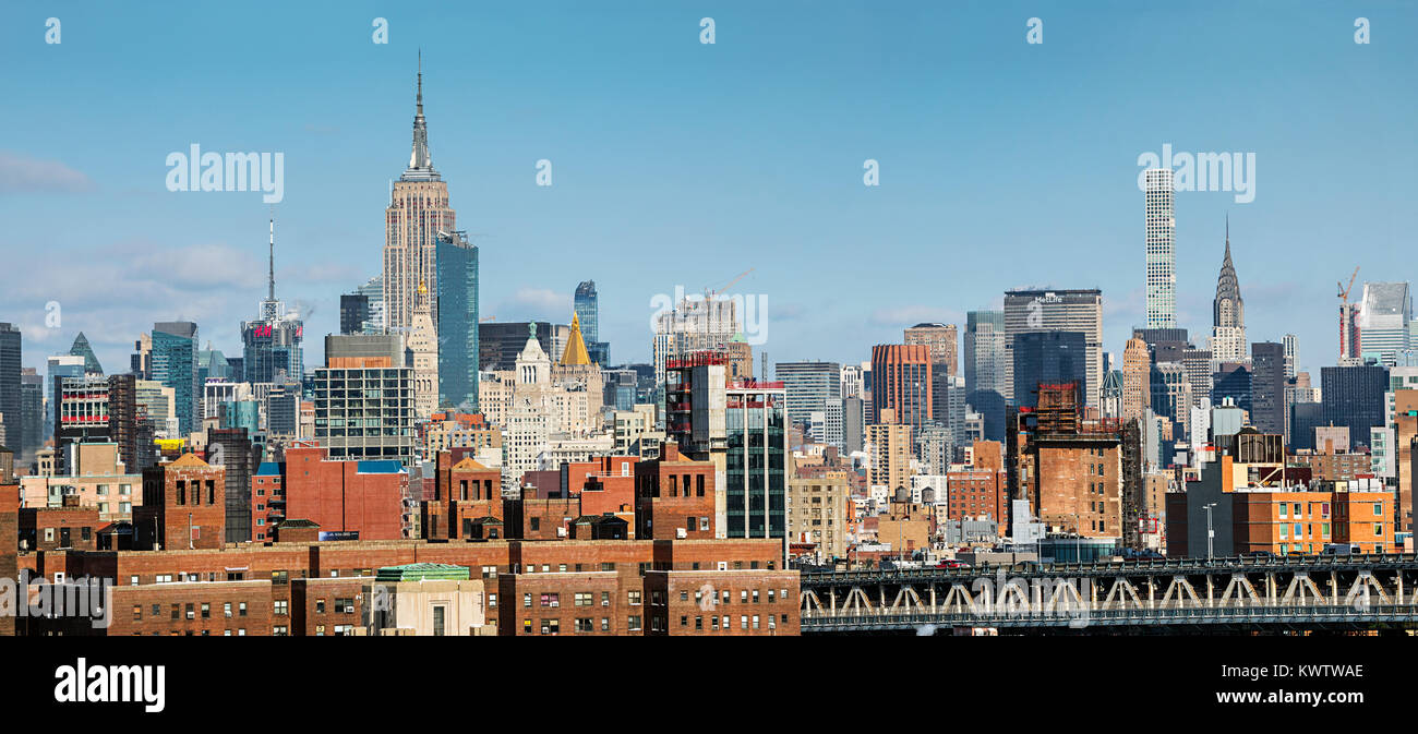 Skyline von New York City Stockfoto