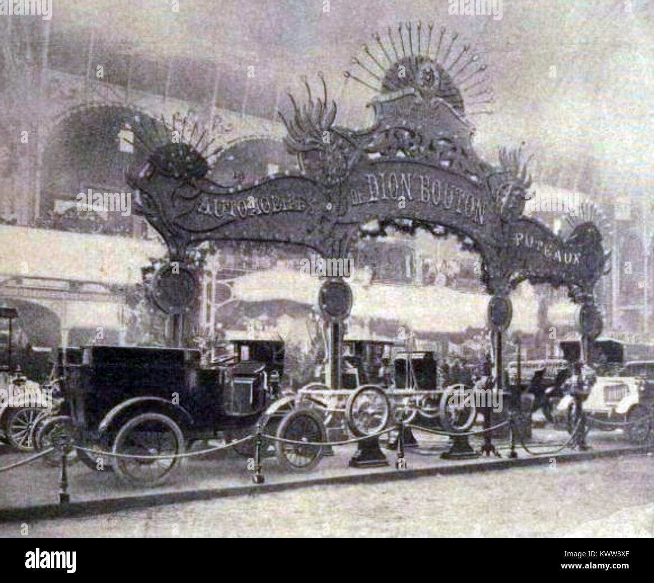 De Dion-Bouton au Salon de Paris en 1901 (La Vie au Grand Air du 22. Dezember 1901) Stockfoto