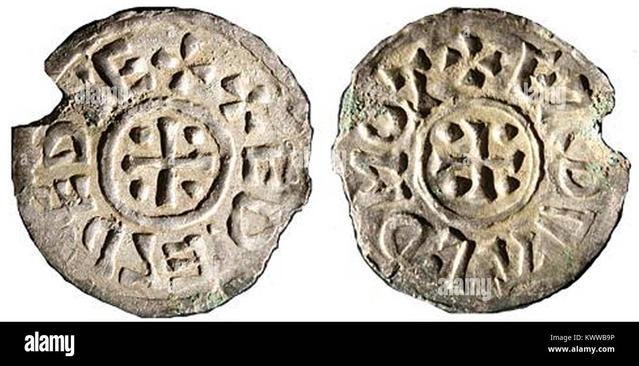 Dieser Eintrag bezieht sich auf Æthelred II. Von East Anglia, einen frühmittelalterlichen König, der im 9. Jahrhundert regierte. Er ist historisch mit der angelsächsischen Zeit und der Regierungsführung des ostanglischen Königreichs verbunden. Stockfoto