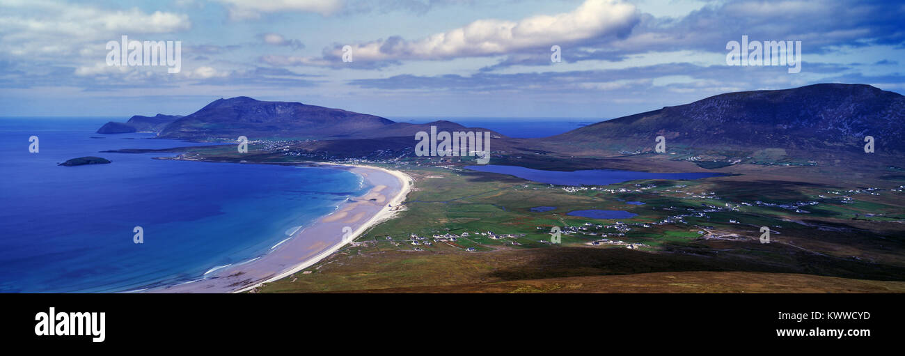 Keel Strand, Achill Island, County Mayo, Irland. Stockfoto