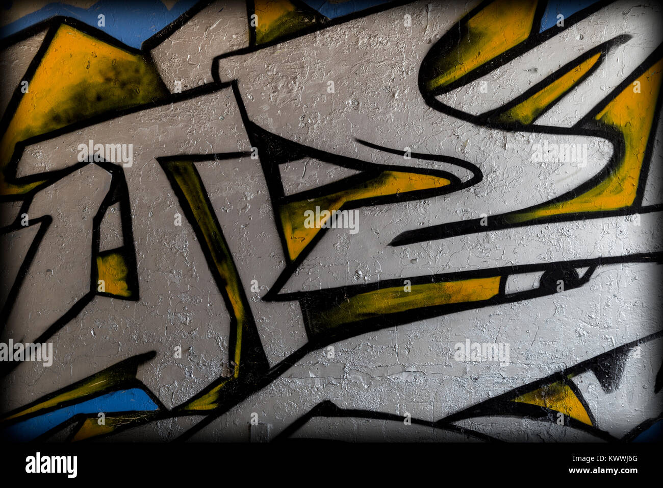 Graffiti & Verfall Stockfoto