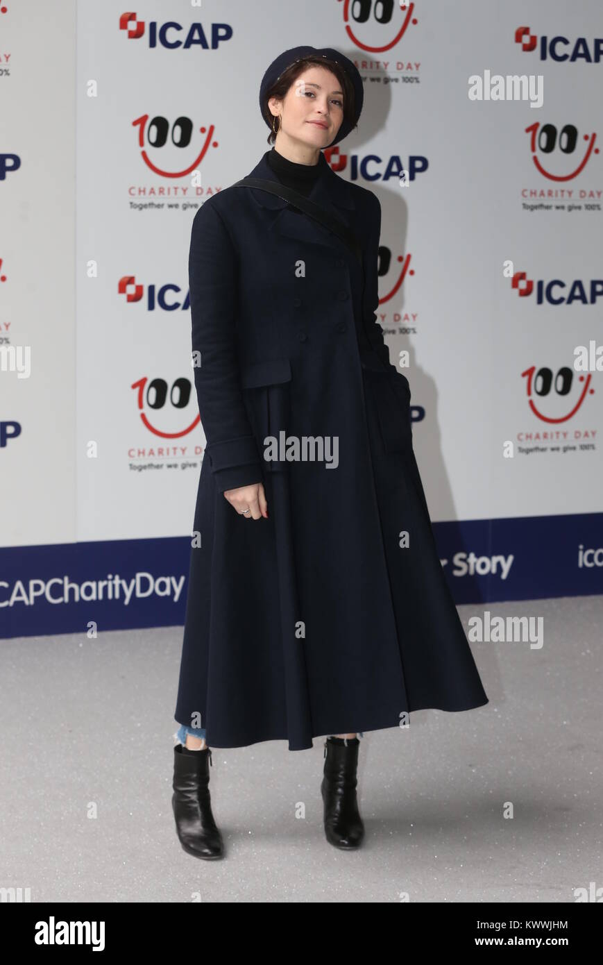 Die ICAP-Charity Tag gehalten am 2 Broadgate - Ankunft mit: Gemma Arterton Wo: London, Großbritannien Wann: 05 Dec 2017 Credit: WENN.com Stockfoto