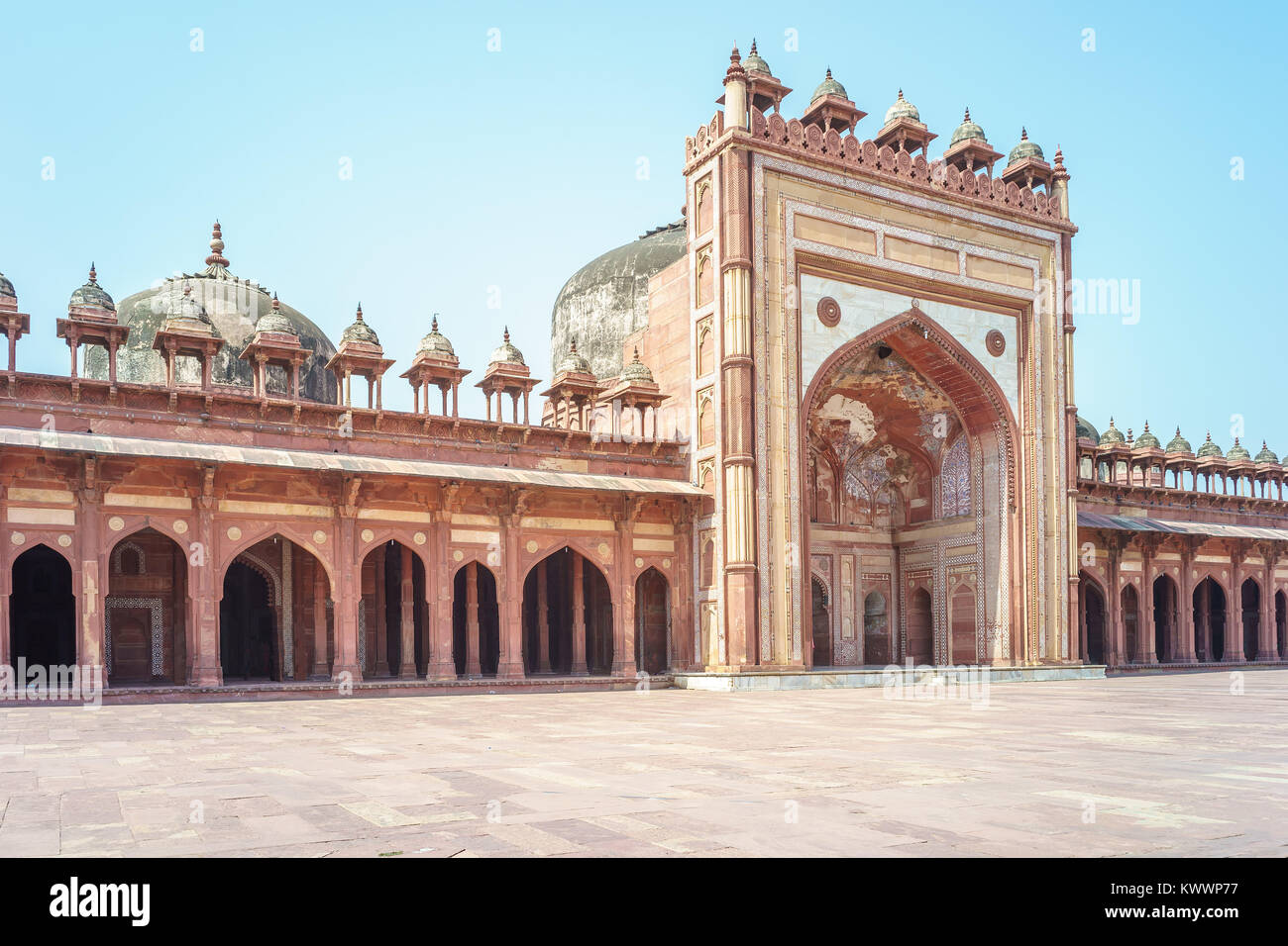 Jama Masjid in Fatehpur Sikri in Indien Stockfoto