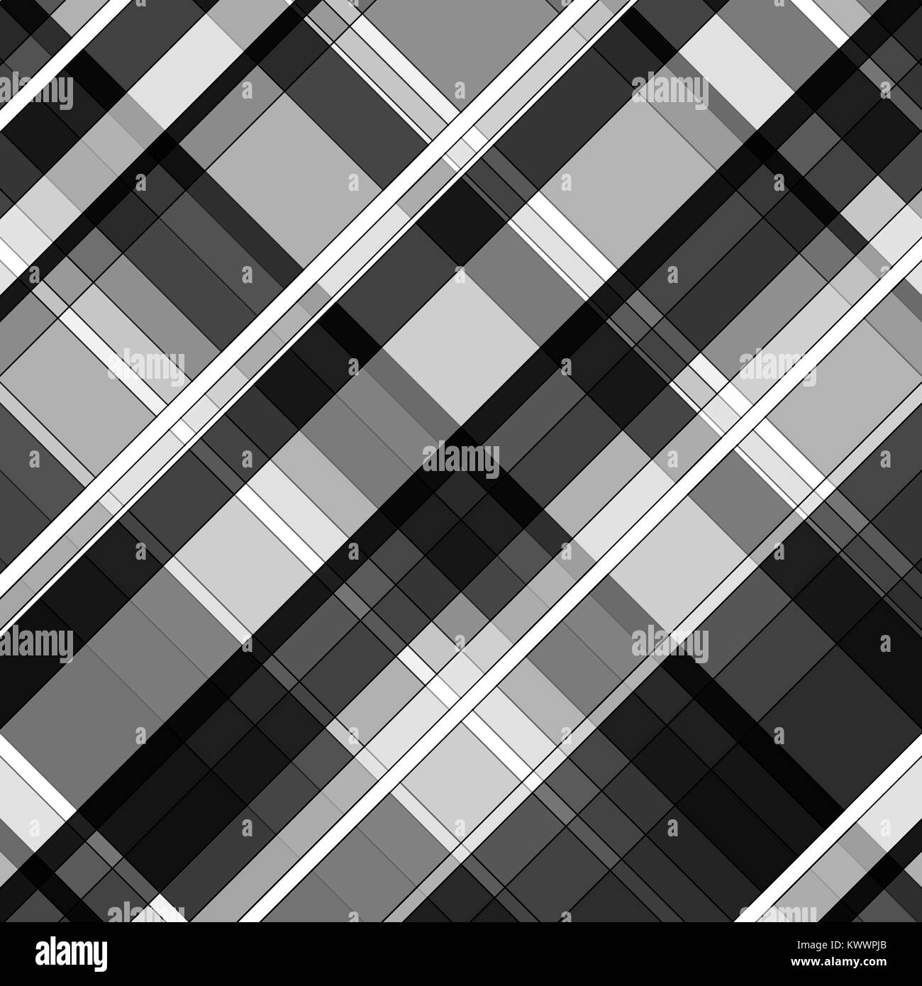 Grau Schwarz weiß karierten diagonal Gestreifte Muster Hintergrund Stockfoto