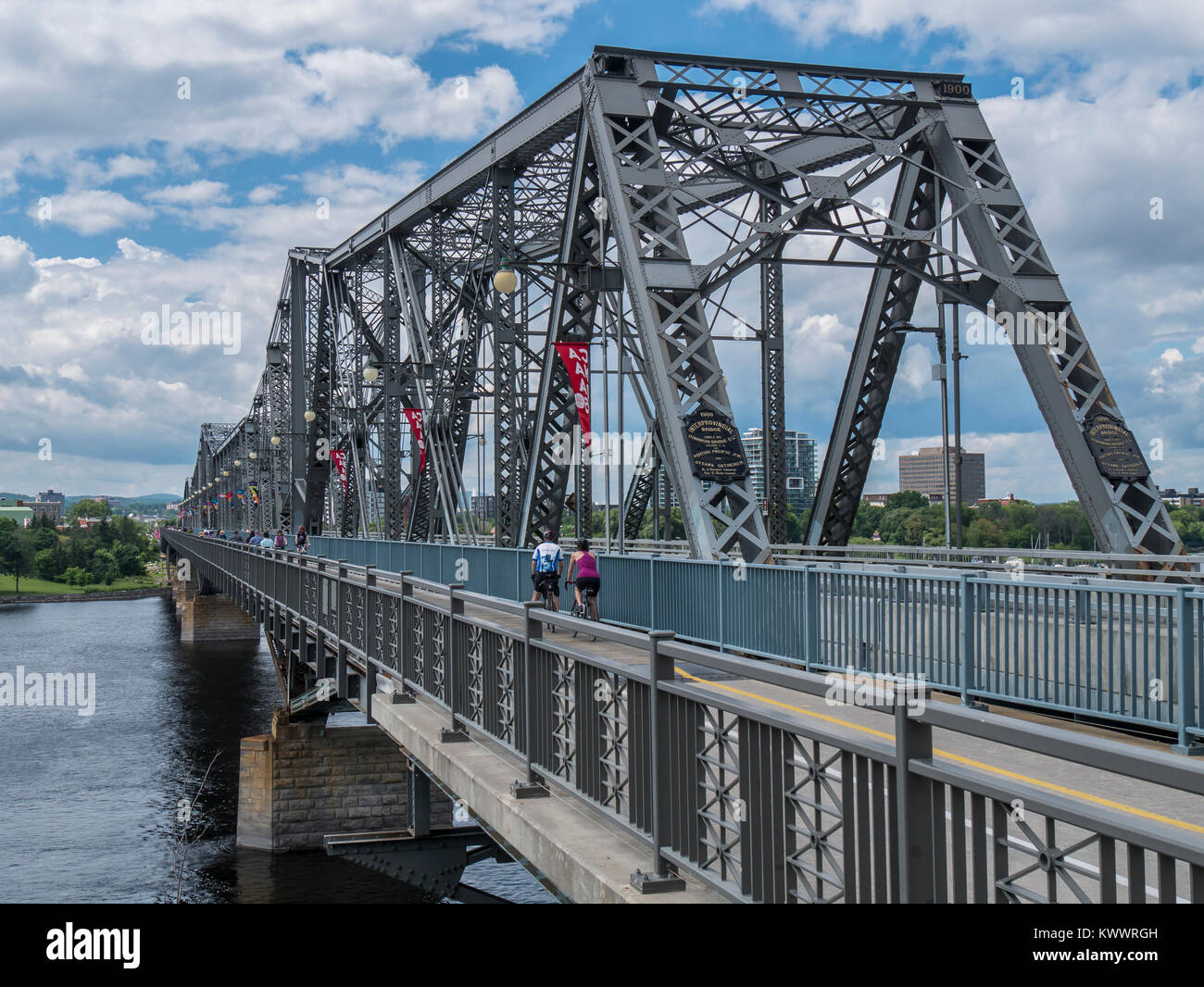 Alexandra Bridge, Ottawa, Ontario, Kanada. Stockfoto