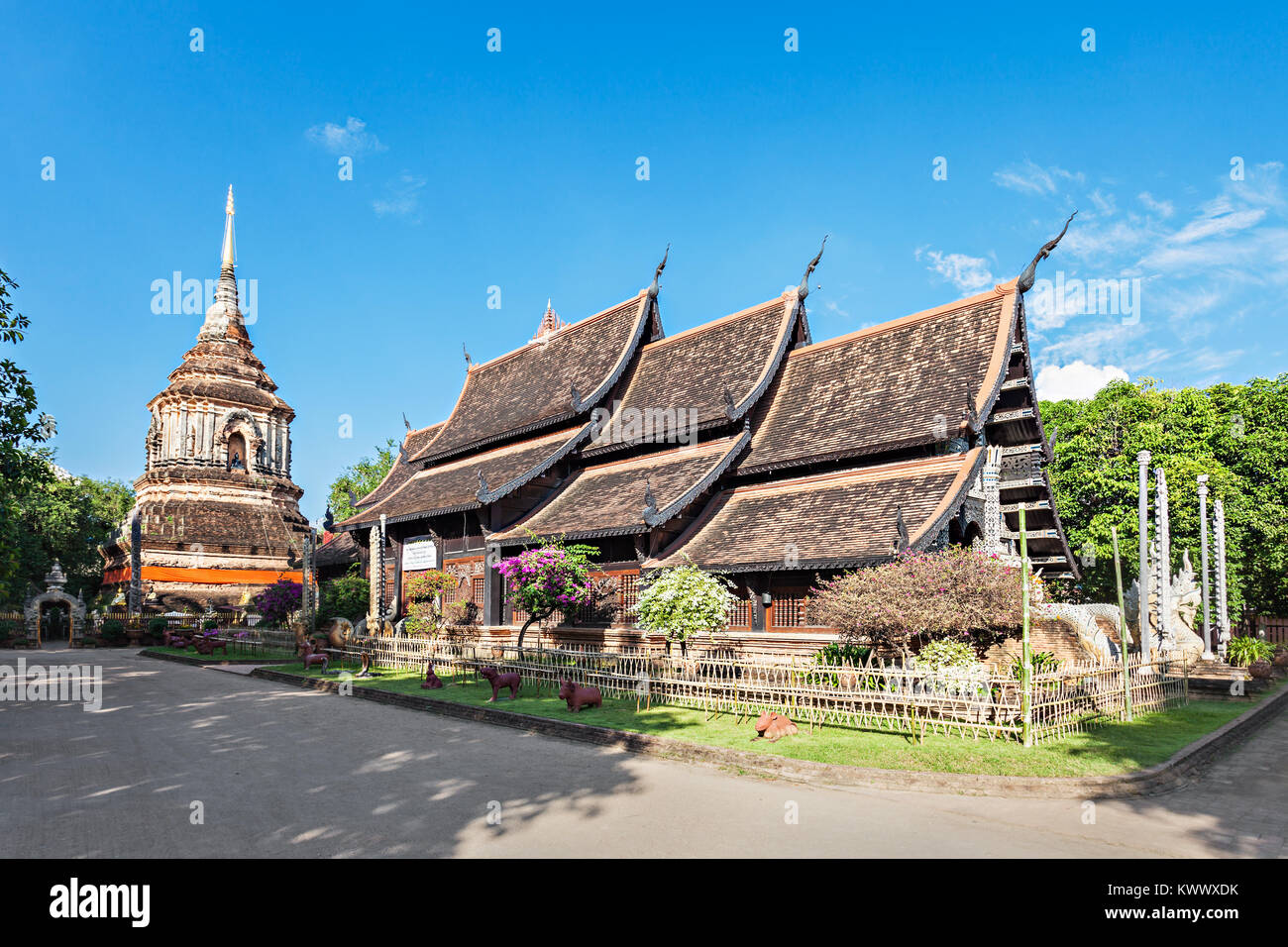 Wat Lok Molee ist ein buddhistischer Tempel in Chiang Mai, Nordthailand Stockfoto