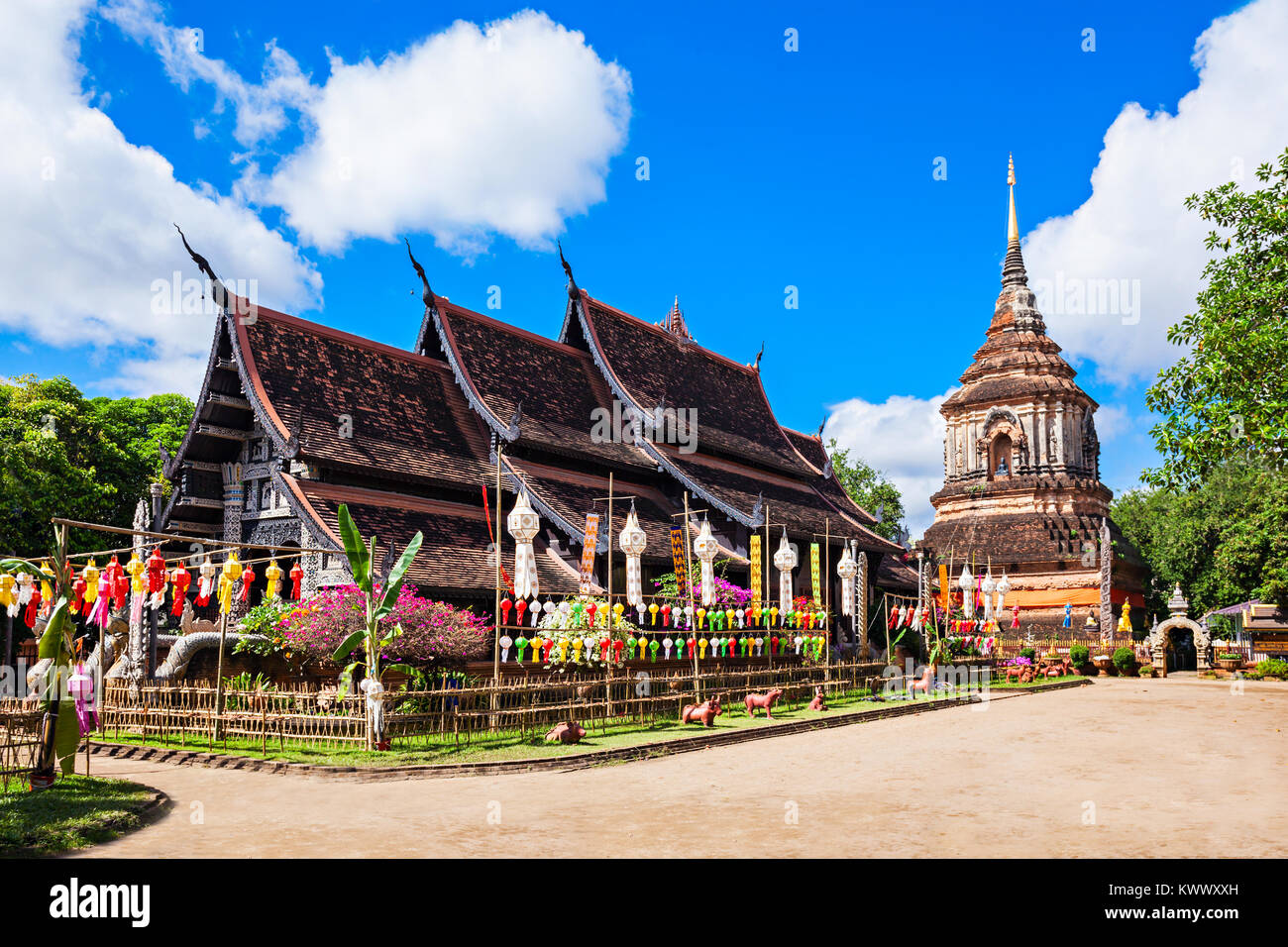 Wat Lok Molee ist ein buddhistischer Tempel in Chiang Mai, Thailand Stockfoto