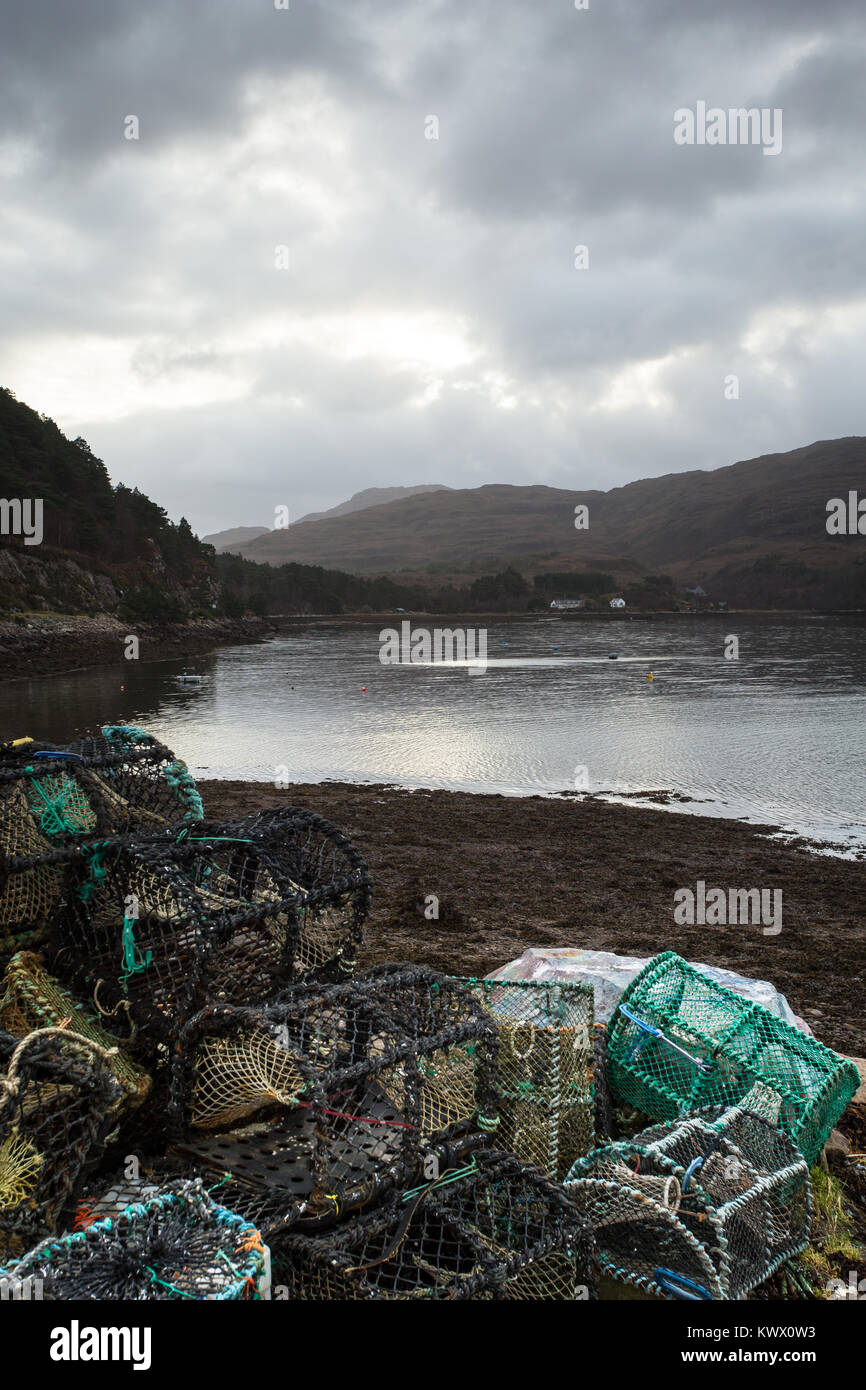 Loch Shieldaig - ein Fischerdorf in den Torridon Bereich der schottischen Highlands Stockfoto