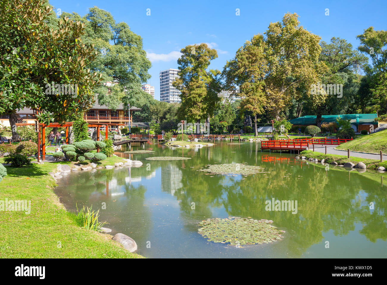 Die Buenos Aires Japanischer Garten (Jardin Japones) ist ein öffentlicher Garten in Buenos Aires, Argentinien Stockfoto