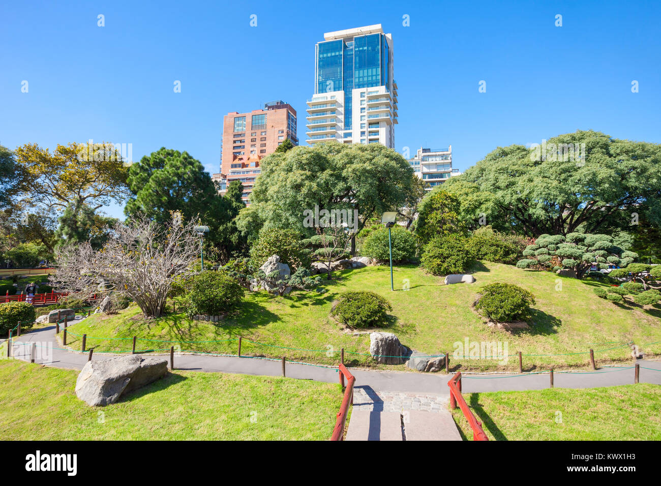 Die Buenos Aires Japanischer Garten (Jardin Japones) ist ein öffentlicher Garten in Buenos Aires, Argentinien Stockfoto