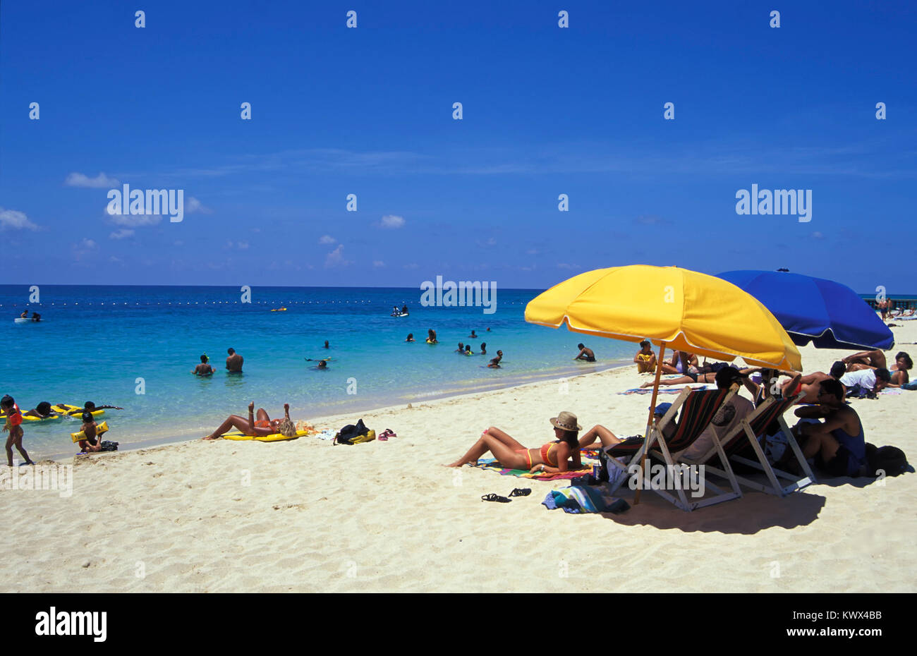 Ärzte Cave Beach, Montego Bay, Jamaika Stockfoto