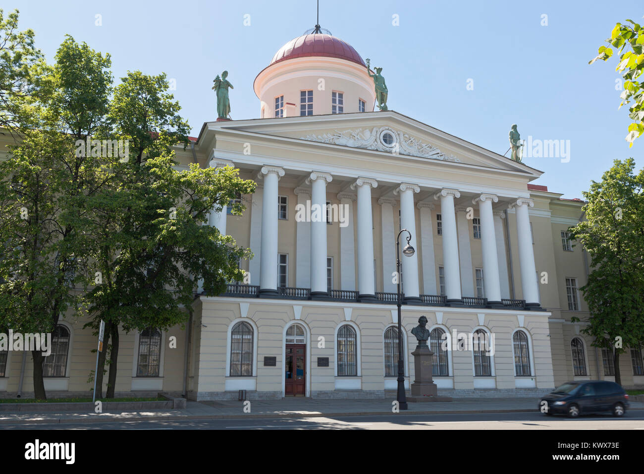 Institut für Russische Literatur der Russischen Akademie der Wissenschaften in St. Petersburg, Russland Stockfoto