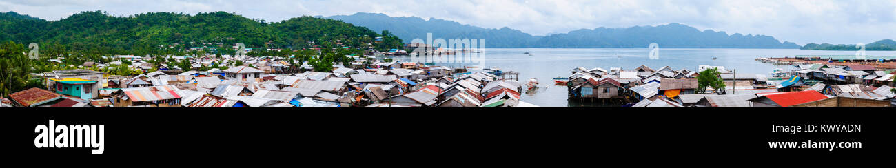 Bungalow in Coron Town auf Busuanga Stockfoto