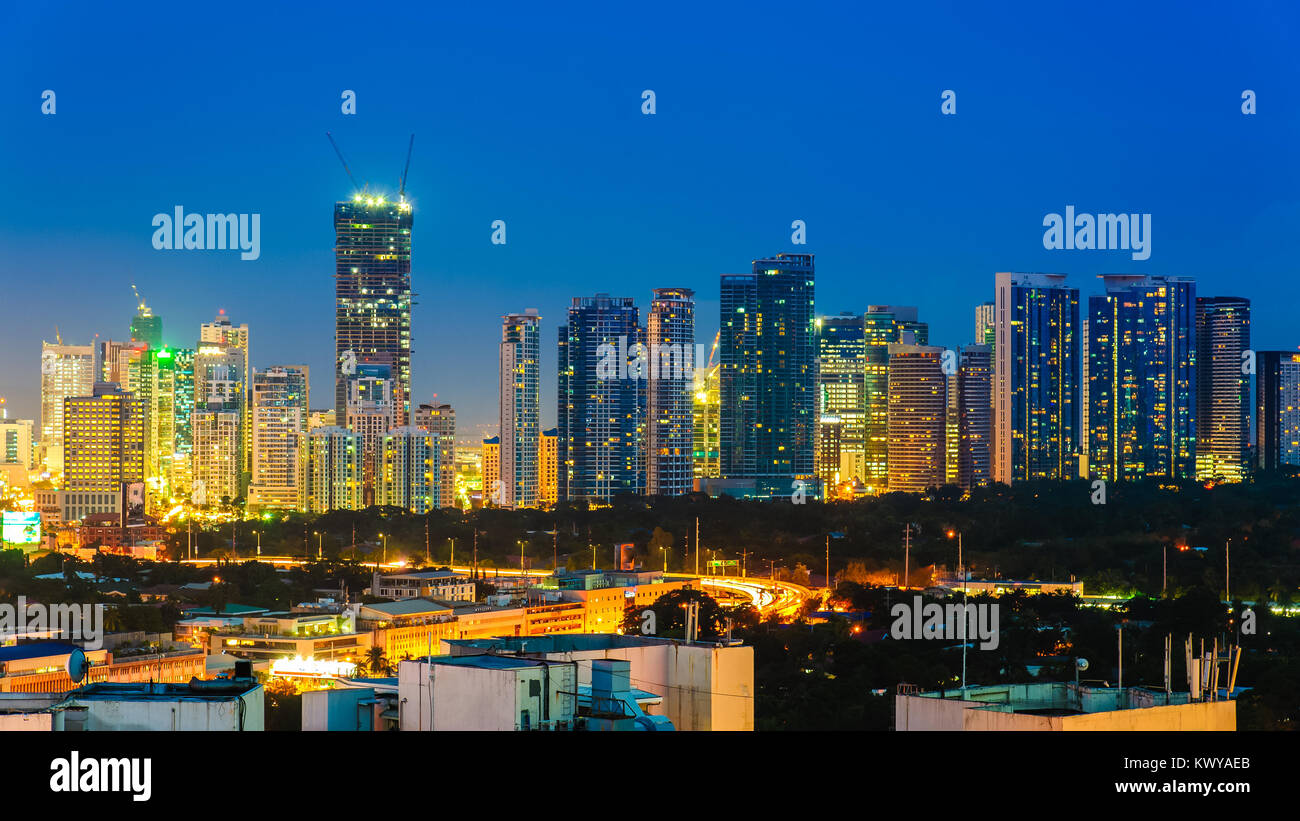 Skyline von Cebu City, Philippinen Stockfoto