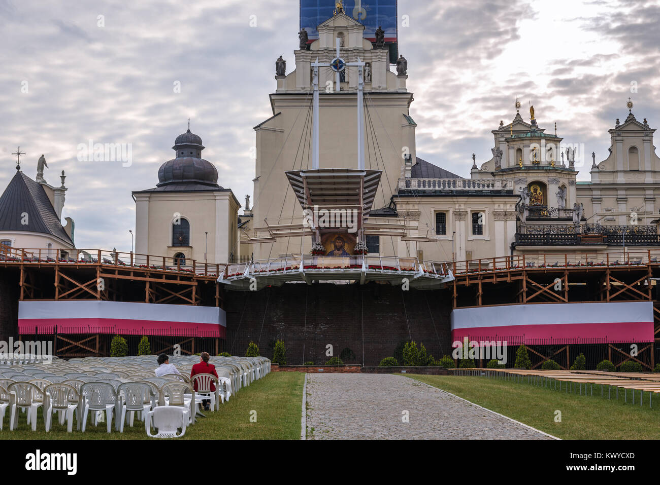 Berühmtesten Polnischen piligrimage Website - Kloster Jasna Gora in Czestochowa Stadt in der Woiwodschaft Schlesien im südlichen Polen Stockfoto