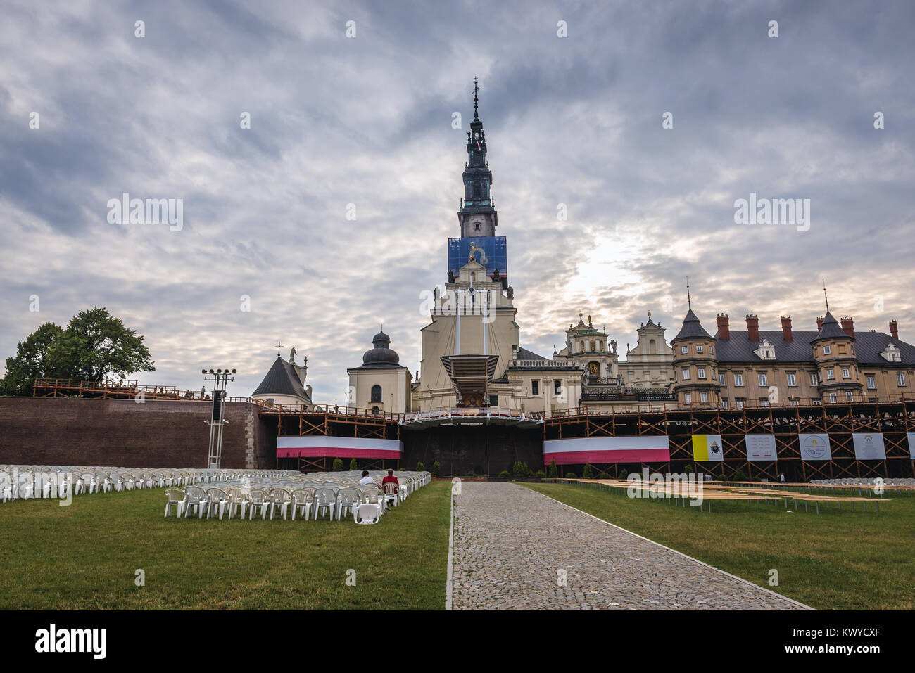Berühmtesten Polnischen piligrimage Website - Kloster Jasna Gora in Czestochowa Stadt in der Woiwodschaft Schlesien im südlichen Polen Stockfoto