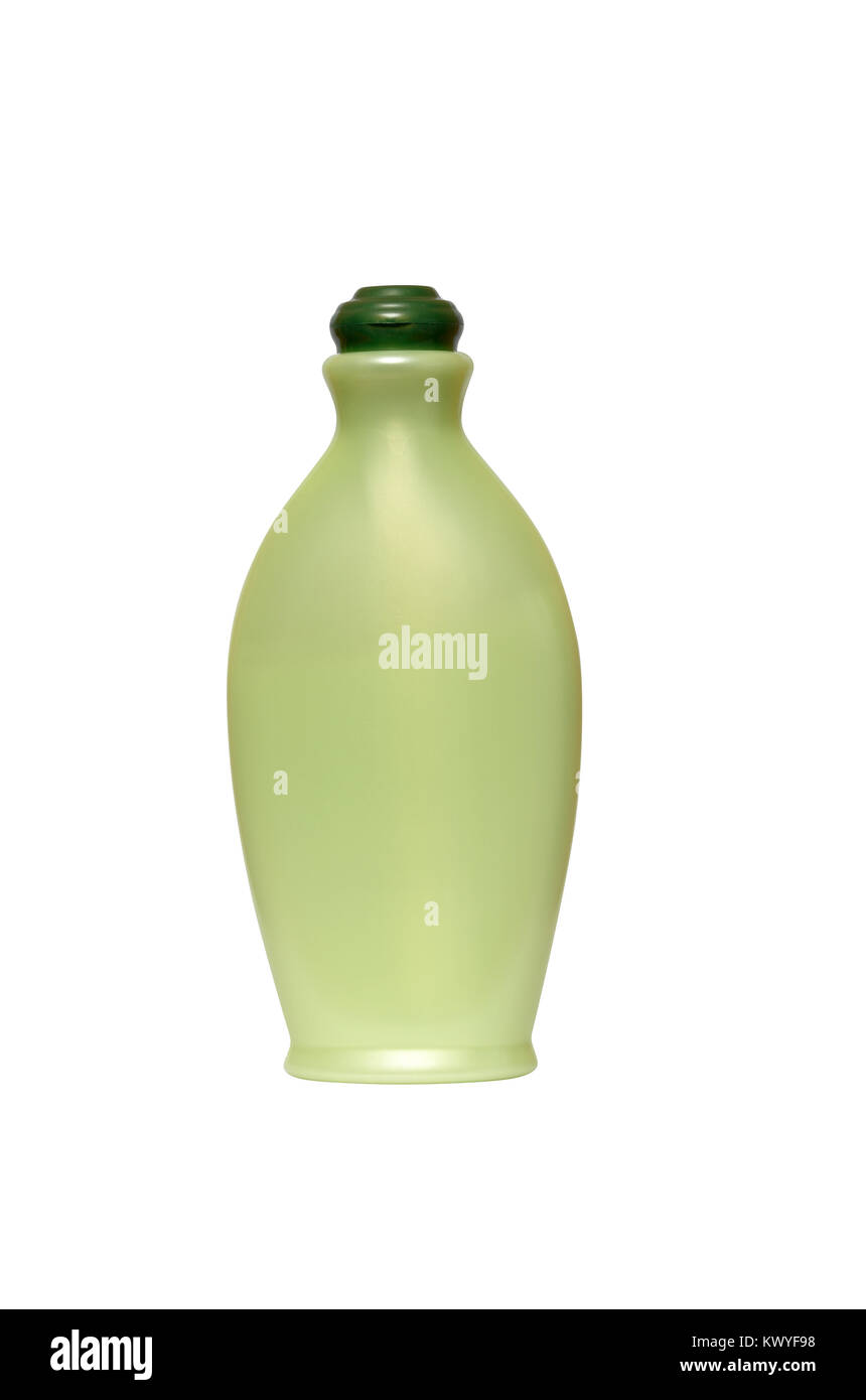 Plastikflasche mit Seife oder Shampoo ohne Label auf weißem Hintergrund mit Freistellungspfad isoliert Stockfoto