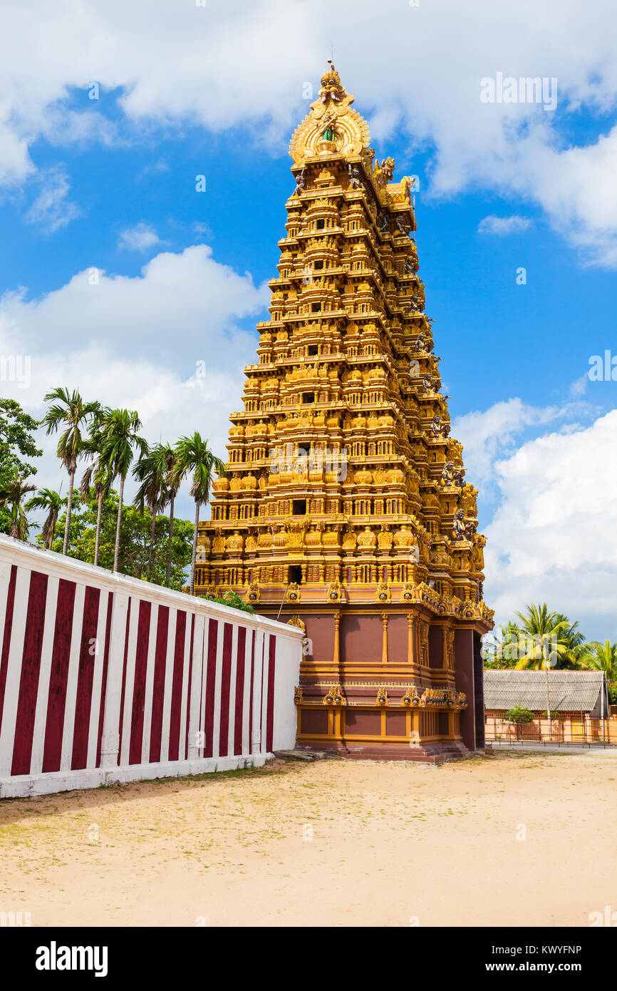 Nallur Kandaswamy Kovil ist einer der bedeutendsten hinduistischen Tempeln im Bezirk der Nördlichen Provinz Jaffna, Sri Lanka. Stockfoto
