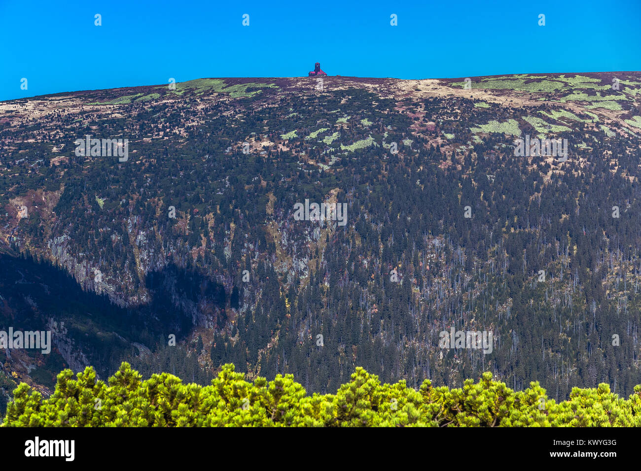 Bergwelt des Nationalpark Riesengebirge in der Tschechischen Republik Stockfoto