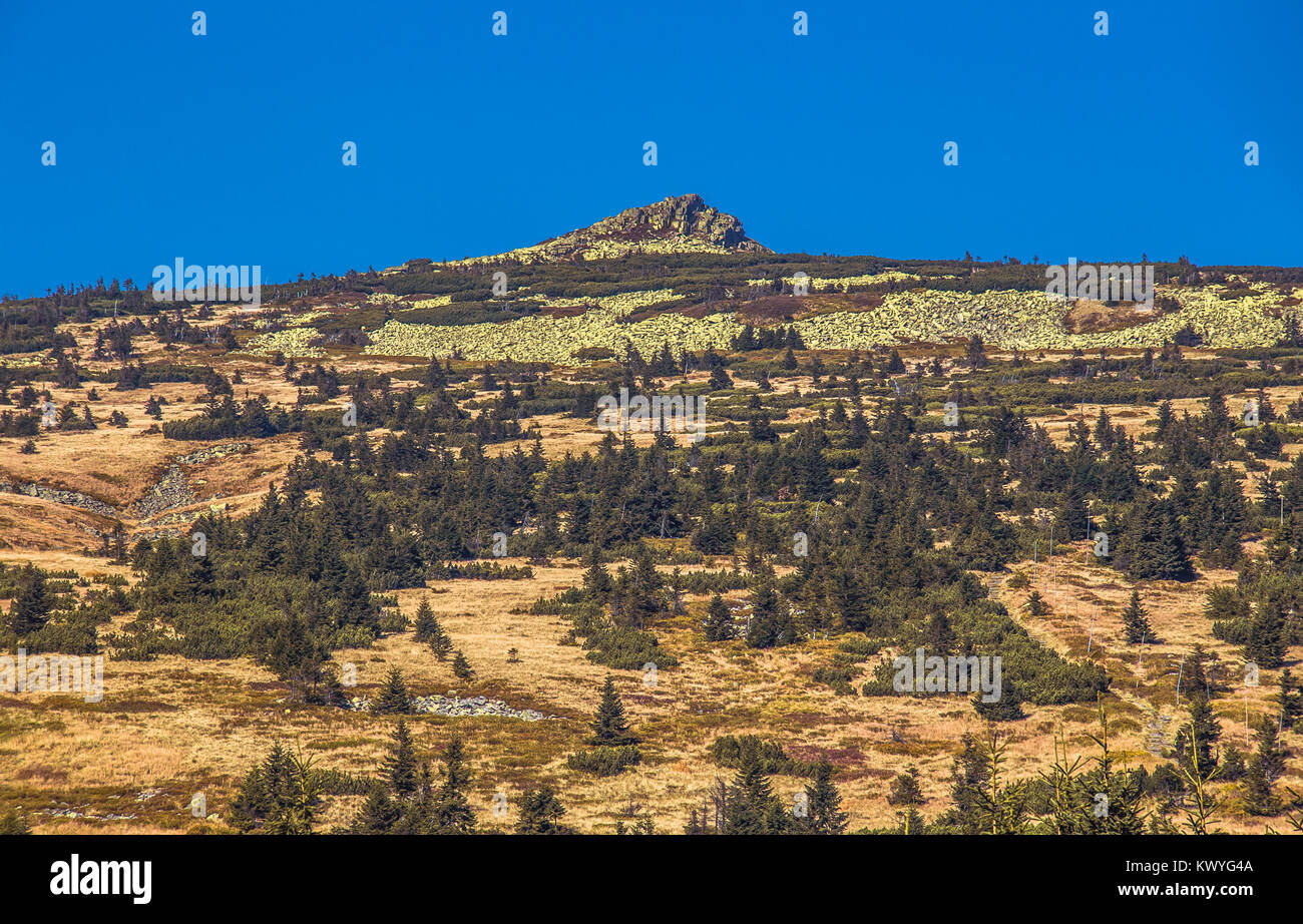 Bergwelt des Nationalpark Riesengebirge in der Tschechischen Republik Stockfoto