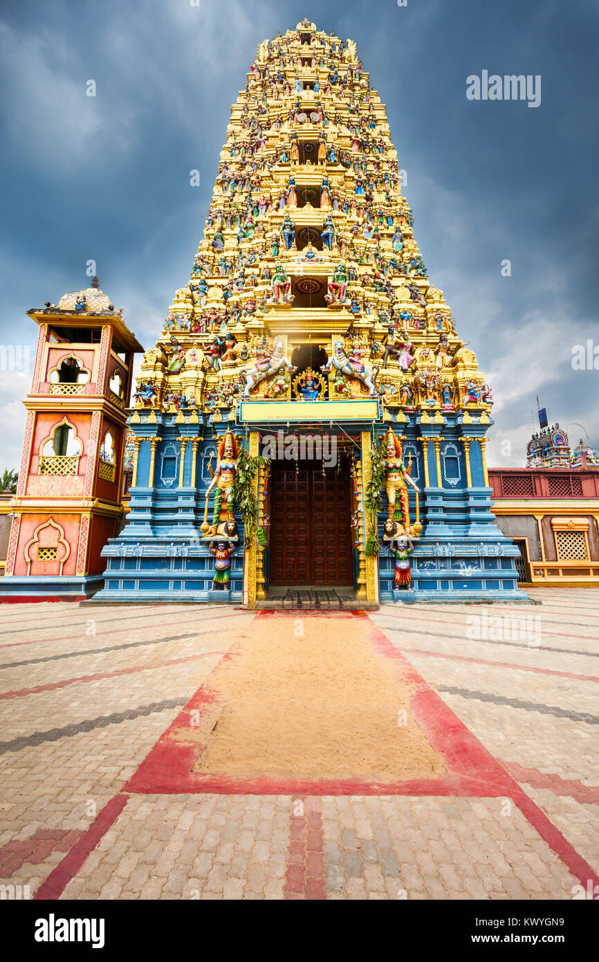 Muthumariamman Tempel oder Arulmigu Sri Muthumari Amman Kovil ist ein hinduistischer Tempel, Mariamman Göttin in Matale, Sri Lanka eingeweiht Stockfoto