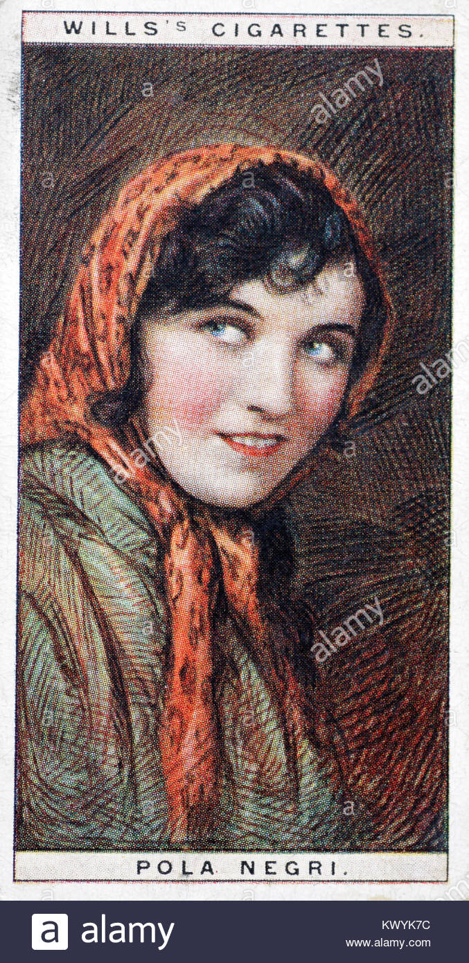 Pola Negri war eine berühmte polnische Schauspielerin während der Stummfilm Ära 1897 - 1987 Stockfoto