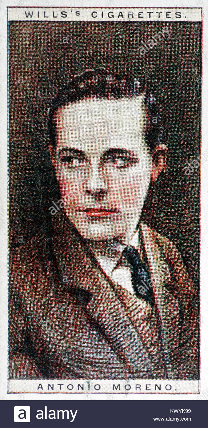 Antonio Moreno war ein US-amerikanischer Schauspieler von der Stummfilmzeit 1887 - 1967 Stockfoto