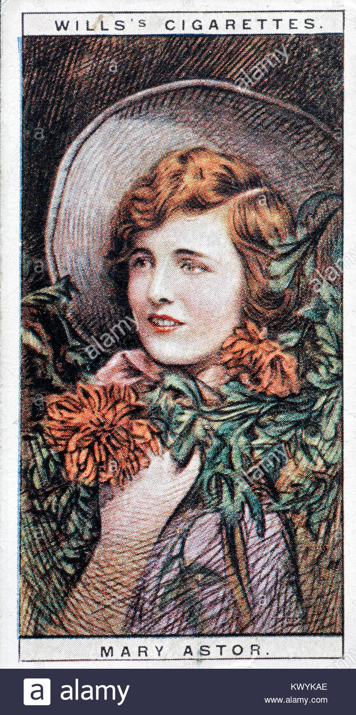 Mary Astor war eine US-amerikanische Schauspielerin aus der Stummfilmzeit 1906 - 1987 Stockfoto