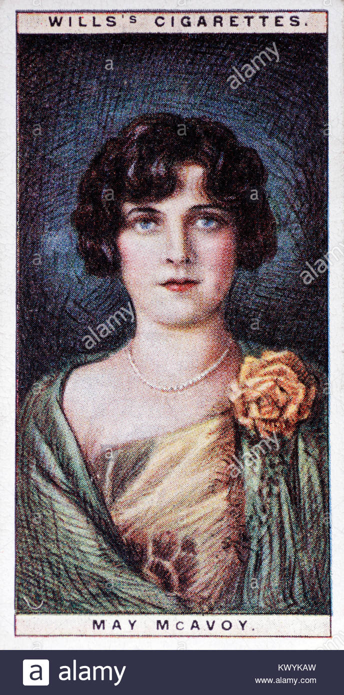 Mai McAvoy war eine US-amerikanische Schauspielerin aus der Stummfilmzeit 1899 - 1984 Stockfoto