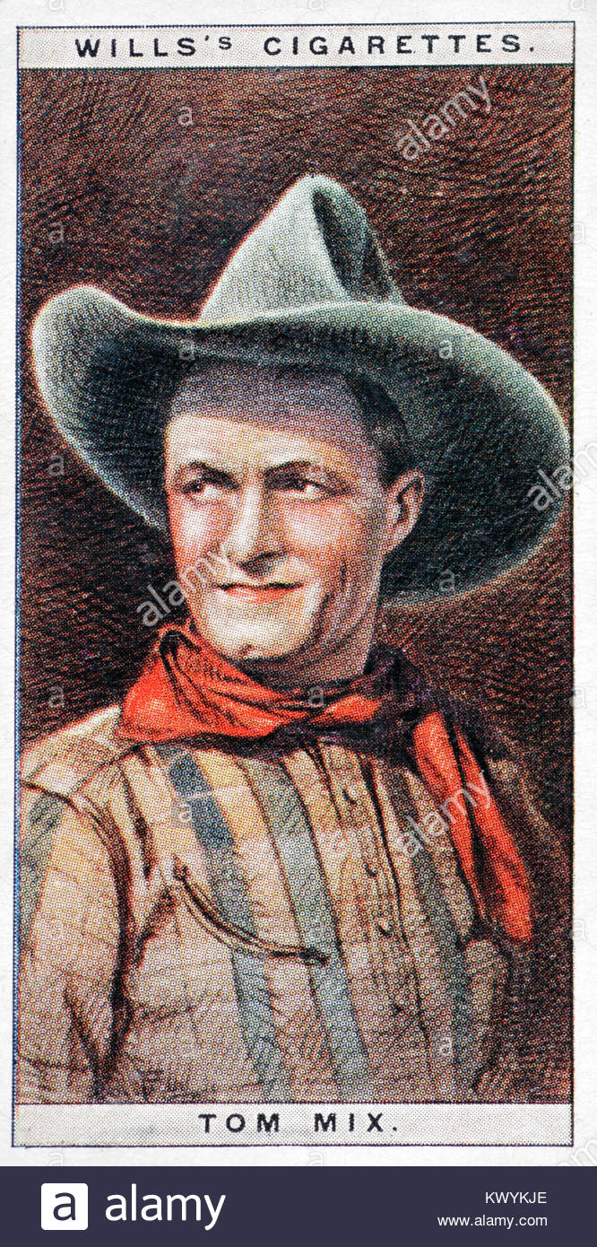 Tom Mix war ein US-amerikanischer Schauspieler von der Stummfilmzeit 1880 - 1940 Stockfoto
