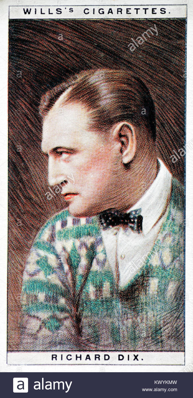 Richard Dix war ein US-amerikanischer Schauspieler von der Stummfilmzeit 1893 - 1949 Stockfoto