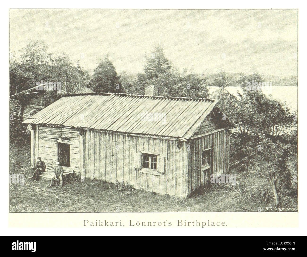 1894 die MECHELIN-Publikation dokumentiert Paikkari, Geburtsort des finnischen Arztes und Volkskunde Elias Lönnrot, der für die Zusammenstellung der Kalevala bekannt ist. Stockfoto