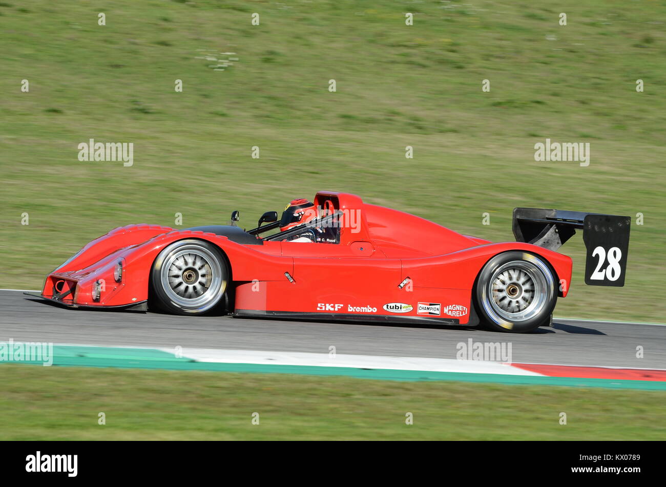 MUGELLO, IT, Oktober 2017, historische Ferrari 333 SP im Mugello während Finali Mondiali Ferrari 2017. Italien Stockfoto