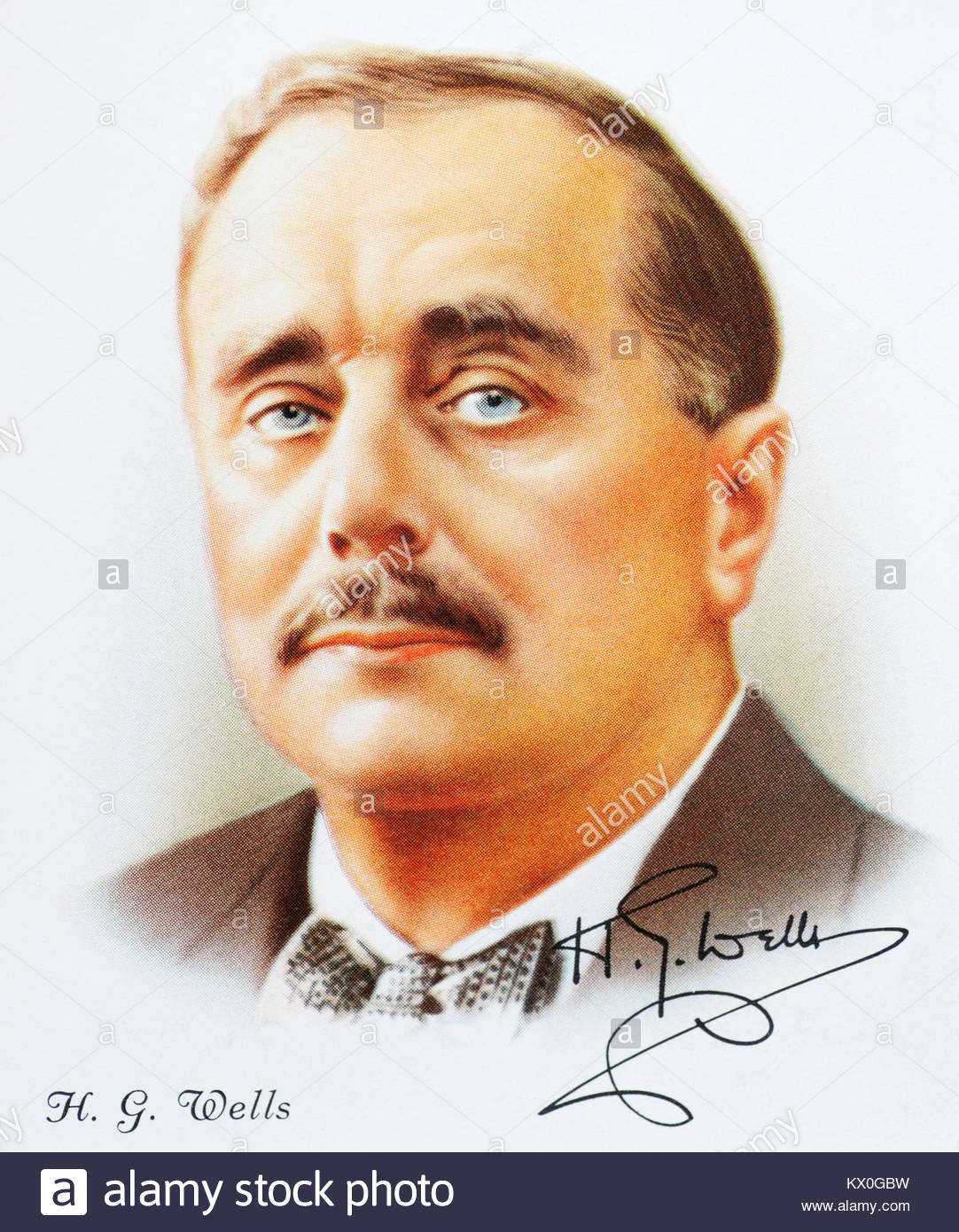H.G. Brunnen portrait war eine englische Schriftstellerin 1866 - 1946 Stockfoto