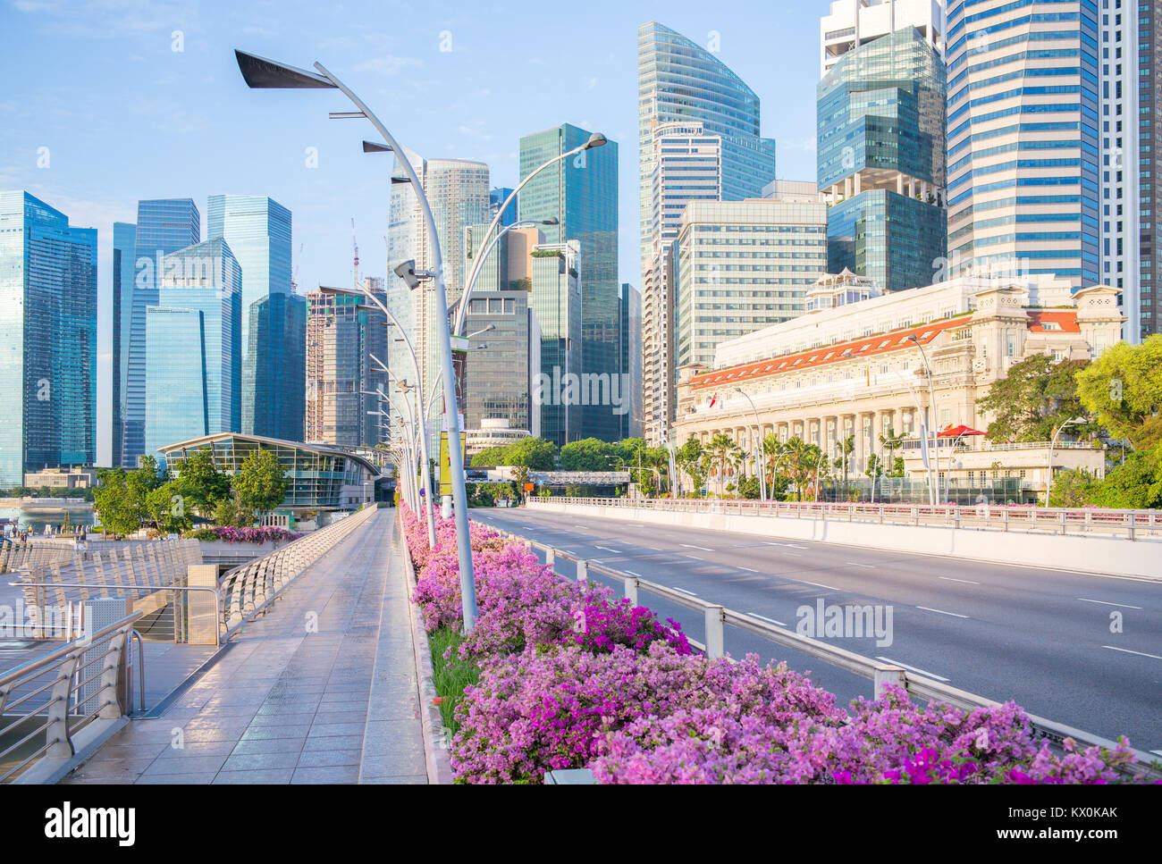 Skyline von Singapur Stockfoto