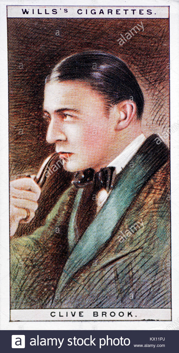 Clive Brook, ein englischer Schauspieler aus der Stummfilmzeit, 1887 - 1974 Stockfoto