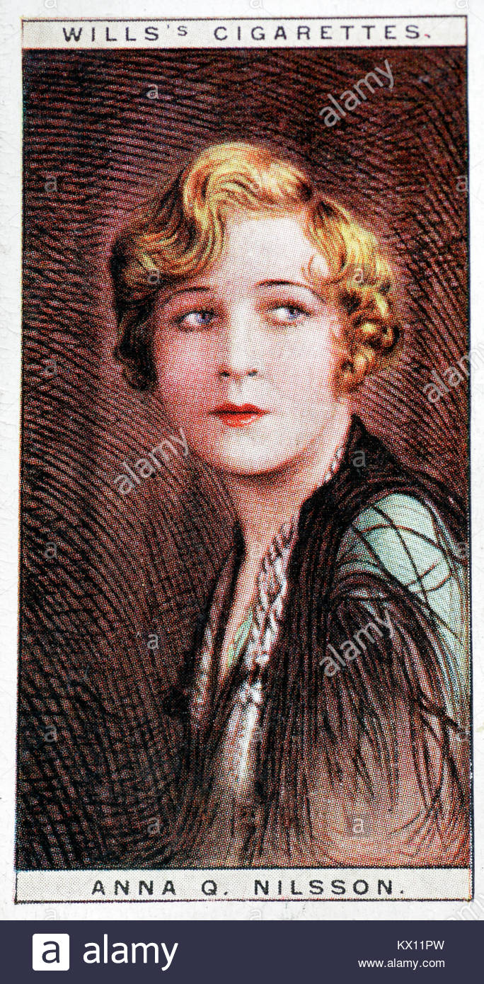 Anna F. Nilsson, ein Schwedisch-amerikanische Schauspielerin aus der Stummfilmzeit, 1888 - 1974 Stockfoto