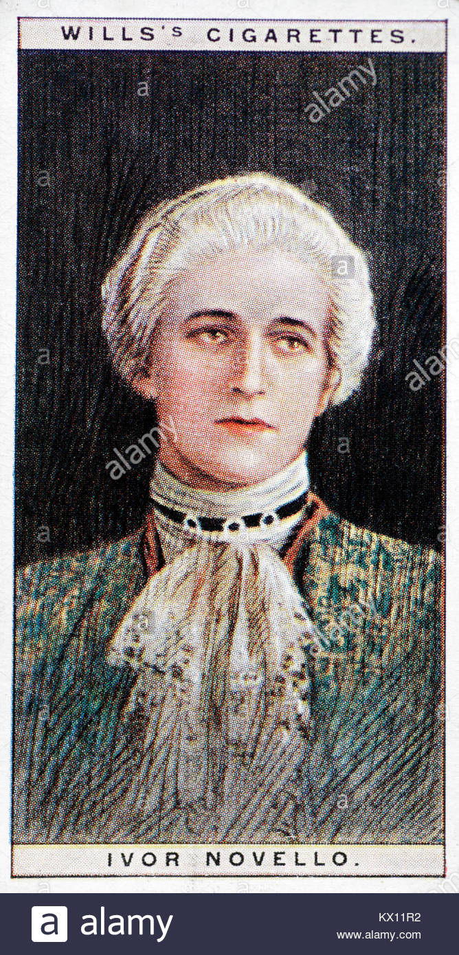 Ivor Novello, ein walisischer Schauspieler aus der Stummfilmzeit Anfang des 20. Jahrhunderts, 1893 - 1951 Stockfoto
