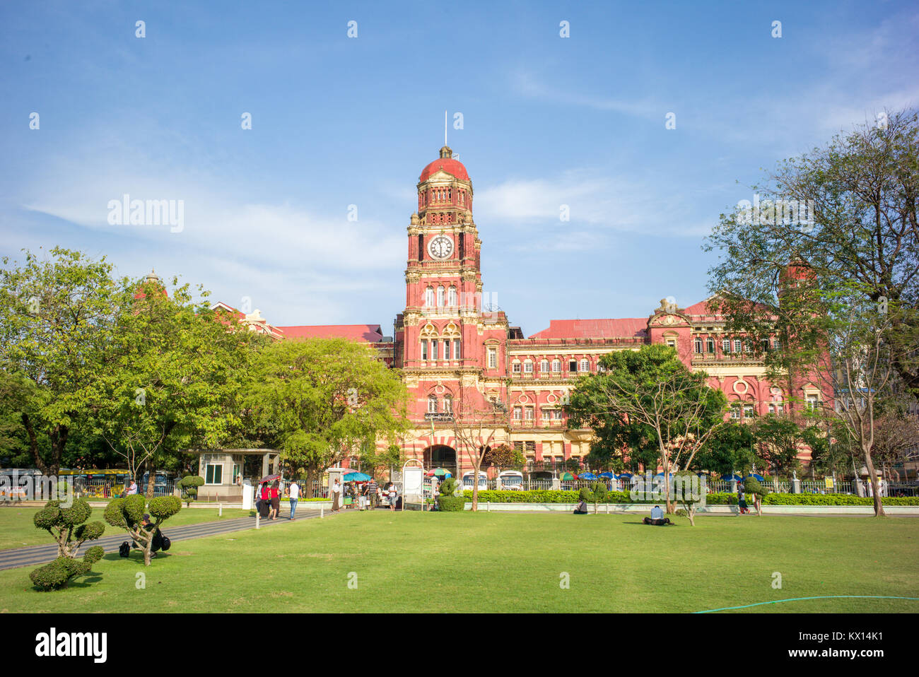 High Court Gebäude in Yangon, Myanmar Stockfoto