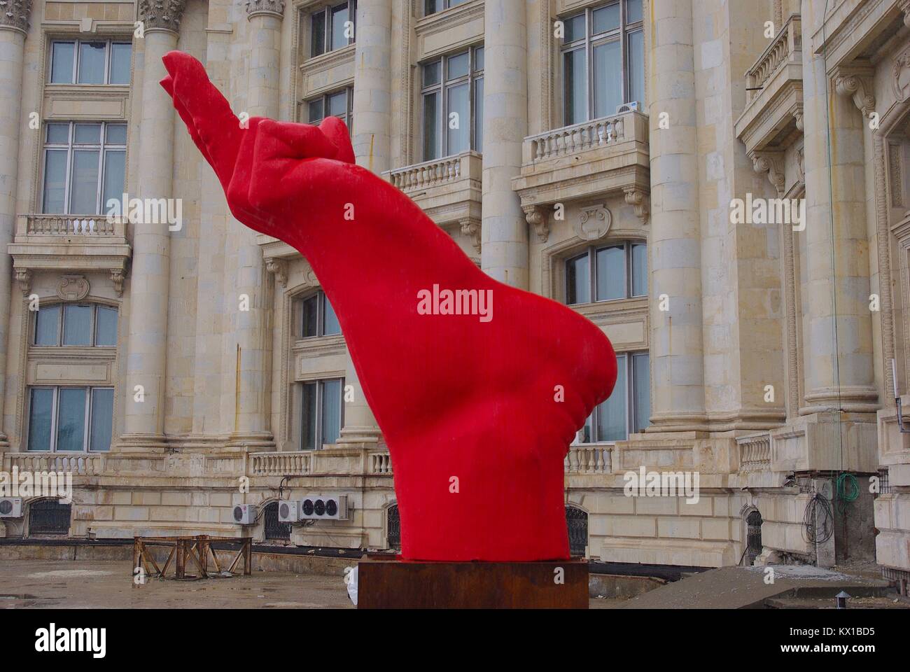 Das Museum für zeitgenössische Kunst im Schloss von Ceausescu, Bukarest, Rumänien Stockfoto