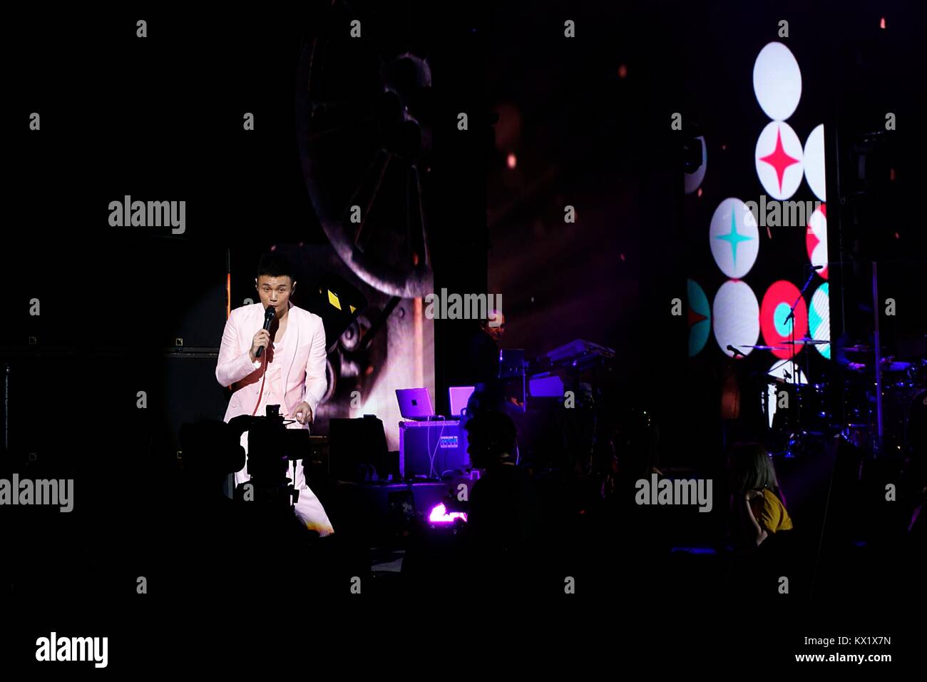London, UK, 6. Januar, 2018. Li Ronghao Konzert im Hammersmith Eventim Apollo als Teil der eine ideale Welt Tour. Credit: Calvin Tan/Alamy leben Nachrichten Stockfoto