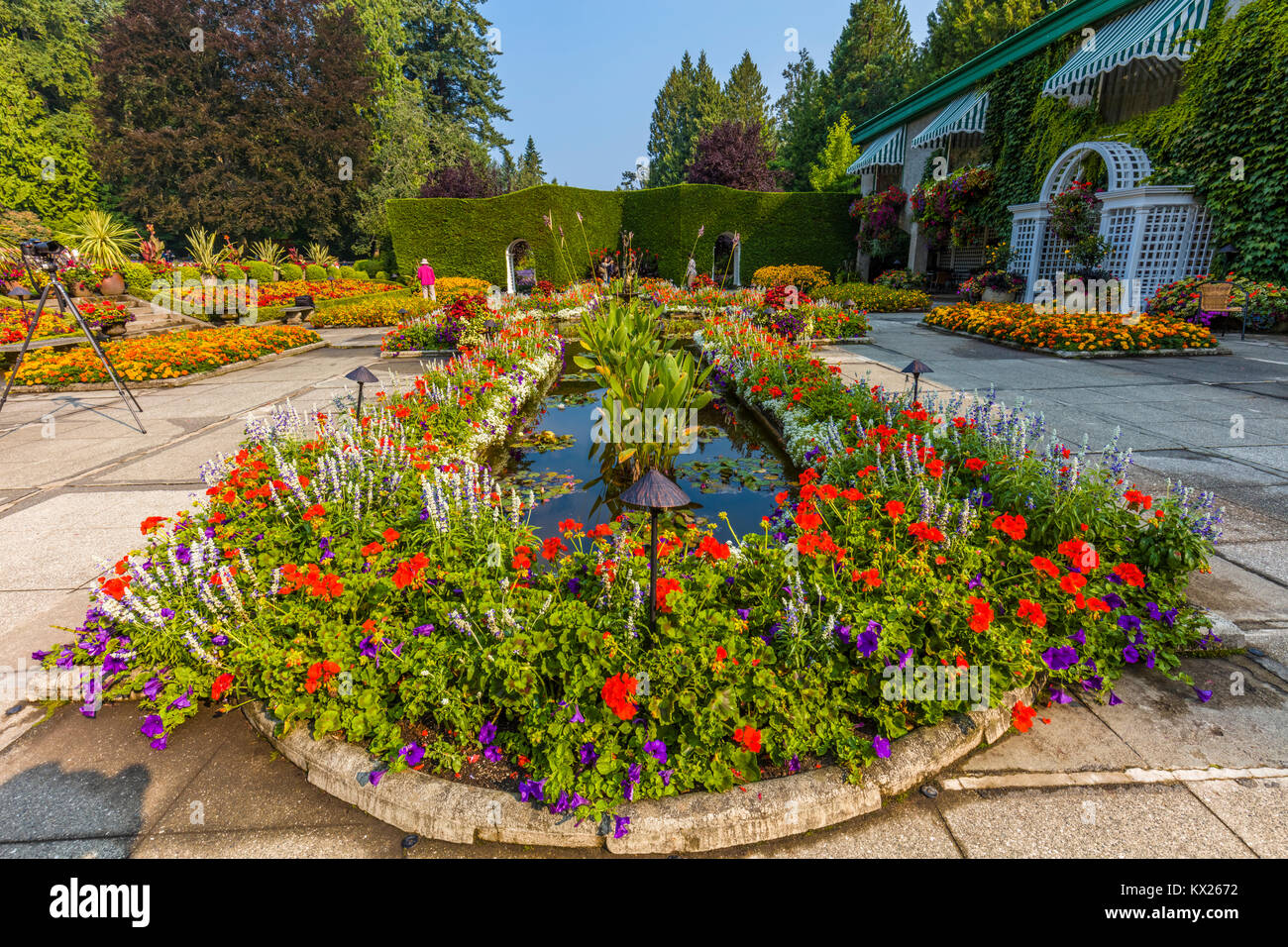 Die Butchart Gärten in Victoria, British Columbia, Kanada eine National Historic Site von Kanada Stockfoto