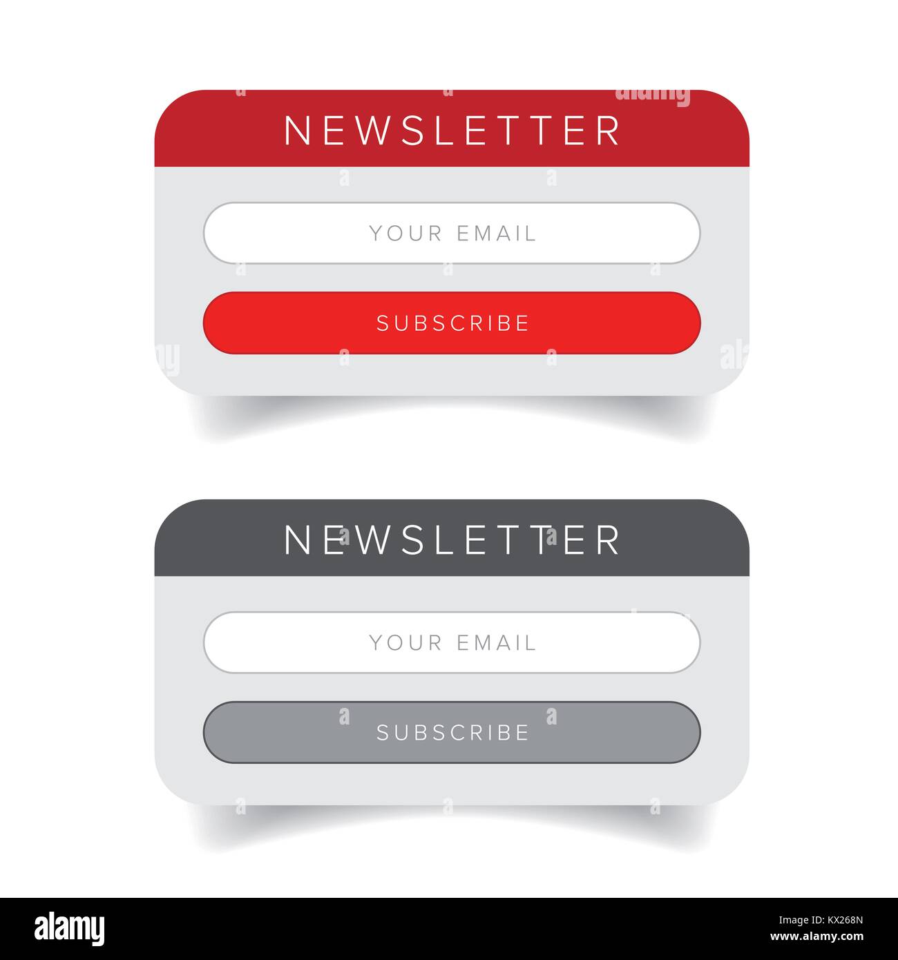 Newsletter online Formular Vektor Stock Vektor