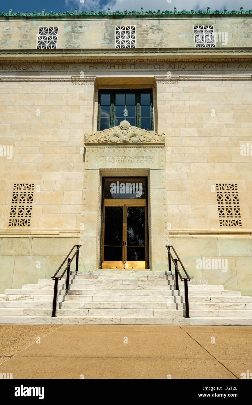 Nationale Akademie der Wissenschaften, 2101 Constitution Avenue NW, Washington DC Stockfoto