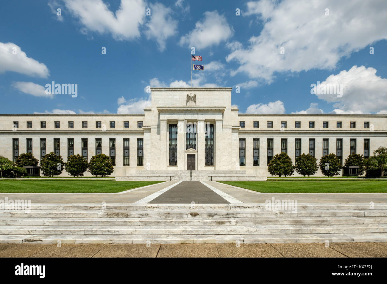 Marriner S. Eccles Federal Reserve Board Gebäude, 20151 Constitution Avenue NW, Washington DC Stockfoto