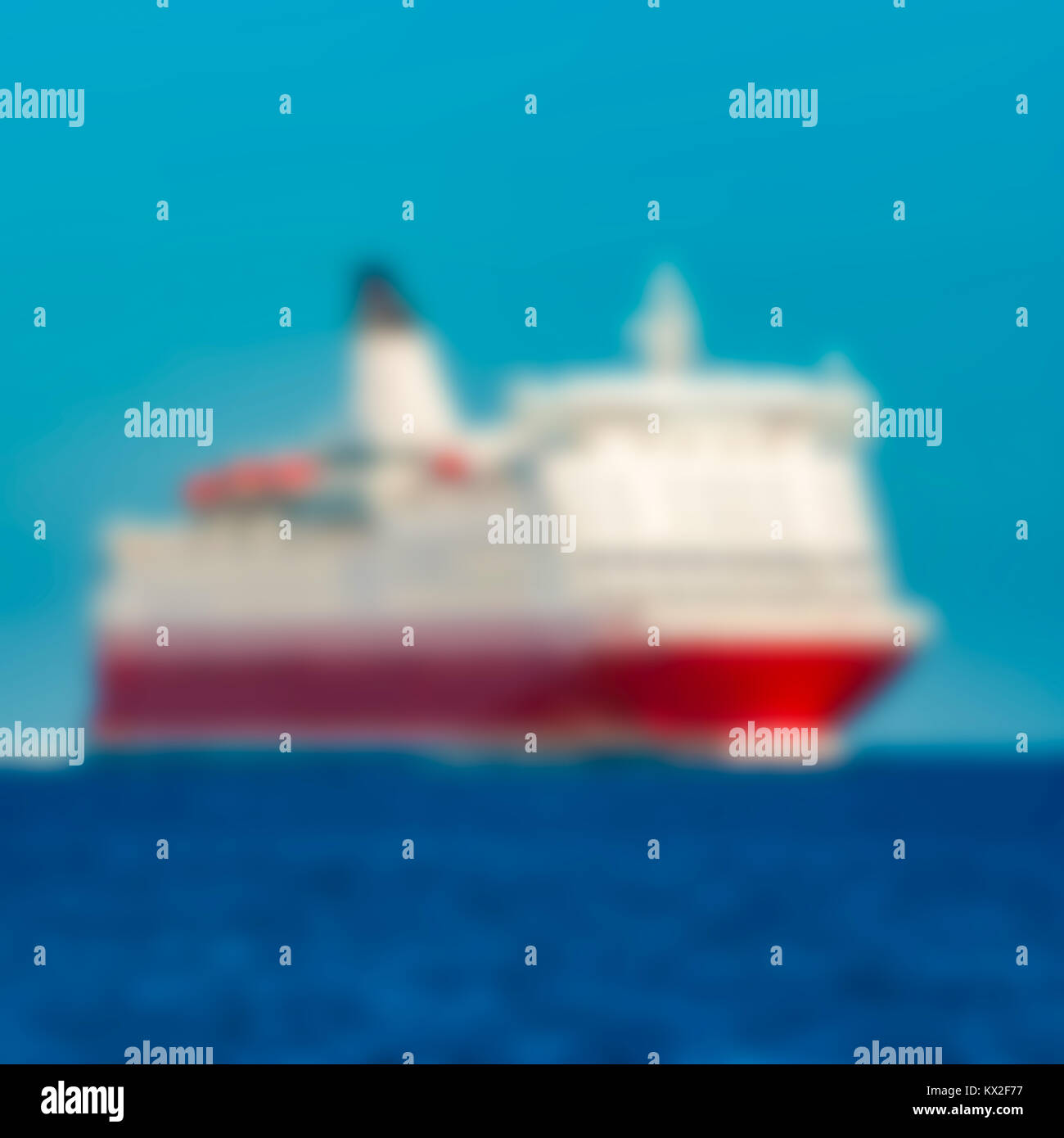 Kreuzfahrtschiff - weiche Linse bokeh Bild. Defokussiertem Hintergrund Stockfoto