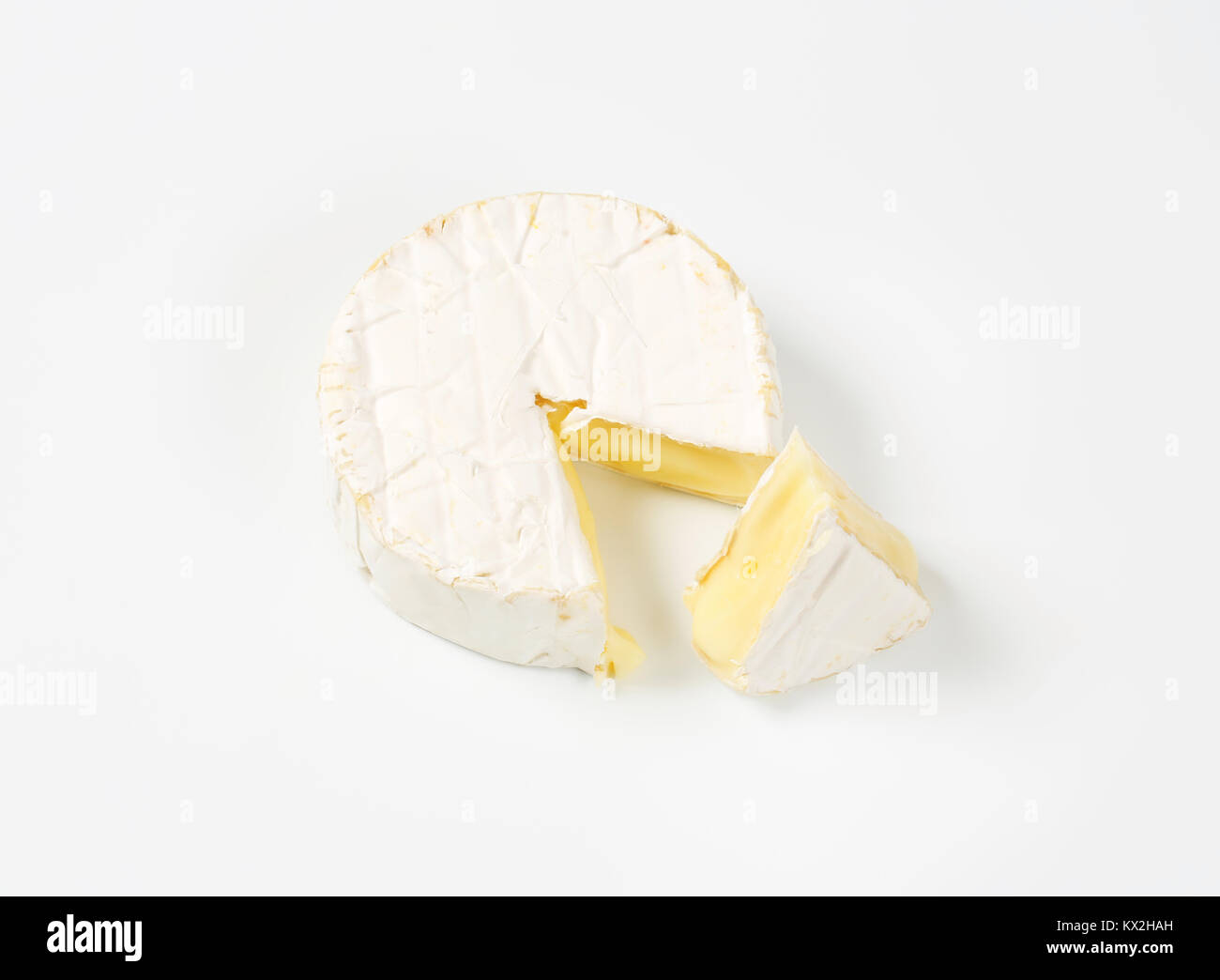 Rad der Soft-gereifter Käse mit weißer Rinde Stockfoto