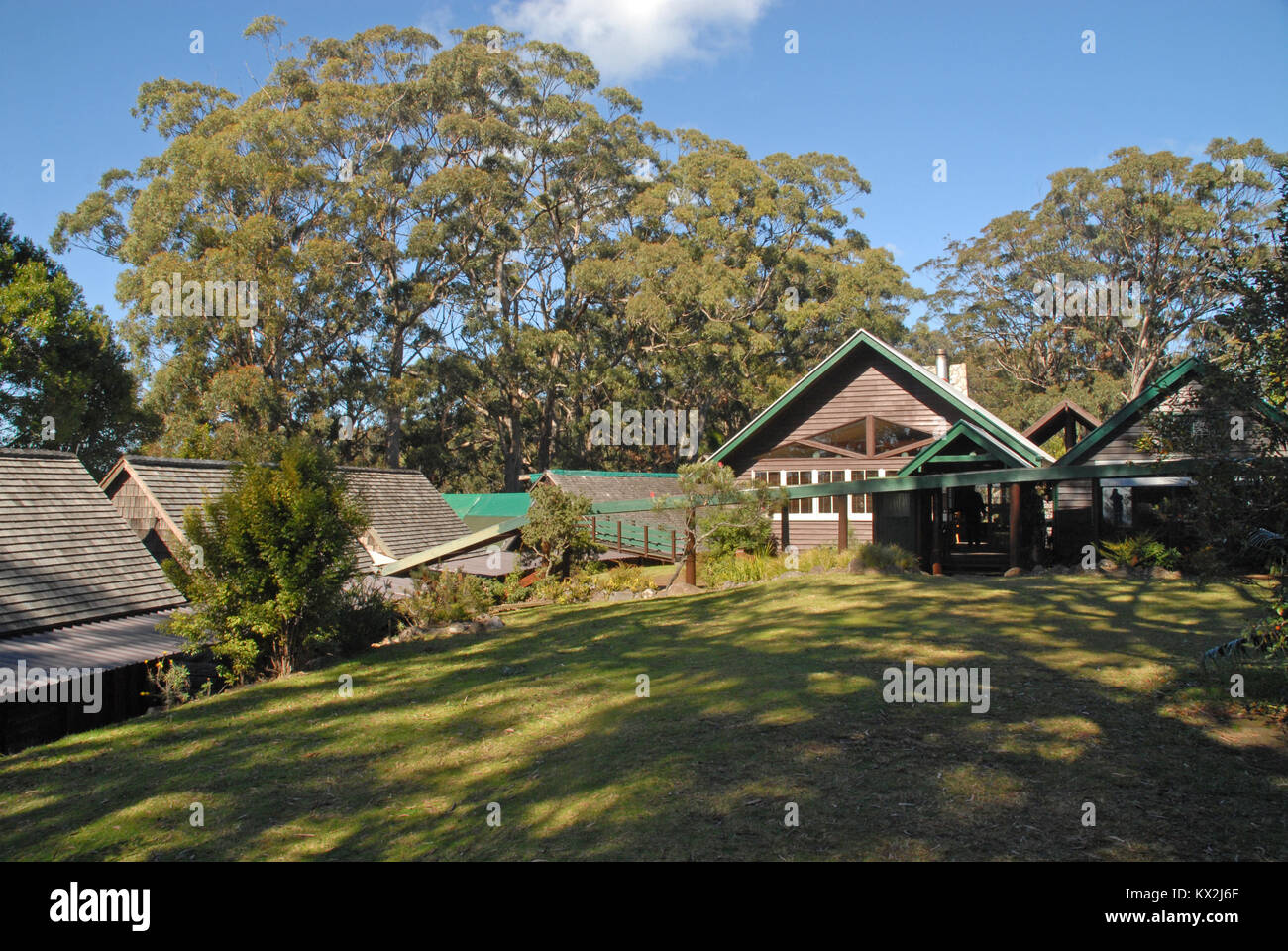 Beechmont, Australien - 22 Juli 2017: Binna Burra Lodge in Lamington Nationalpark Stockfoto